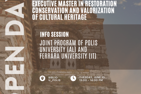 Poster OPEN Day_Executive Master in Restoration, Conservation and Valorization of Cutural Heritage