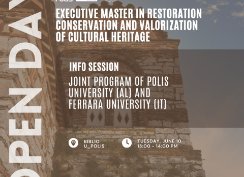 Poster OPEN Day_Executive Master in Restoration, Conservation and Valorization of Cutural Heritage