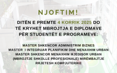 Njoftim diplomat prezantim date 4 korrik