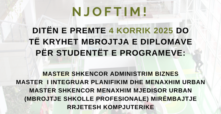 Njoftim diplomat prezantim date 4 korrik