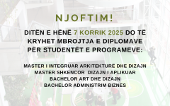 Njoftim diplomat prezantim date 7 korrik